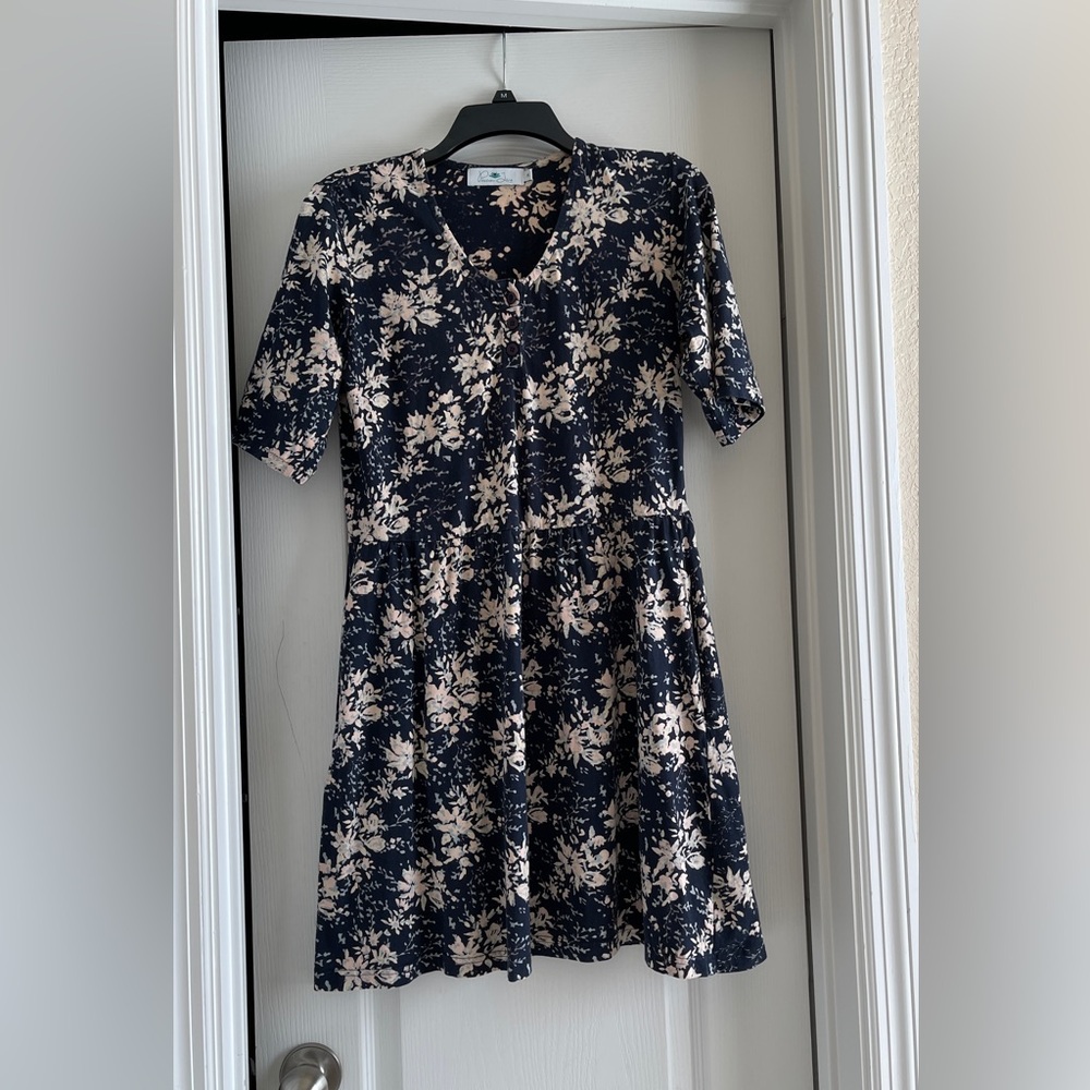 PASSION LILIE 💯% Organic Cotton Floral Dress